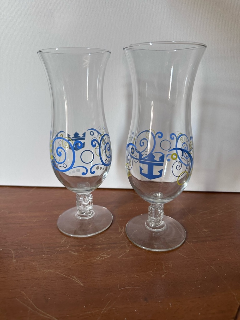 Set of 2 Royal Caribbean Hurricane Glasses